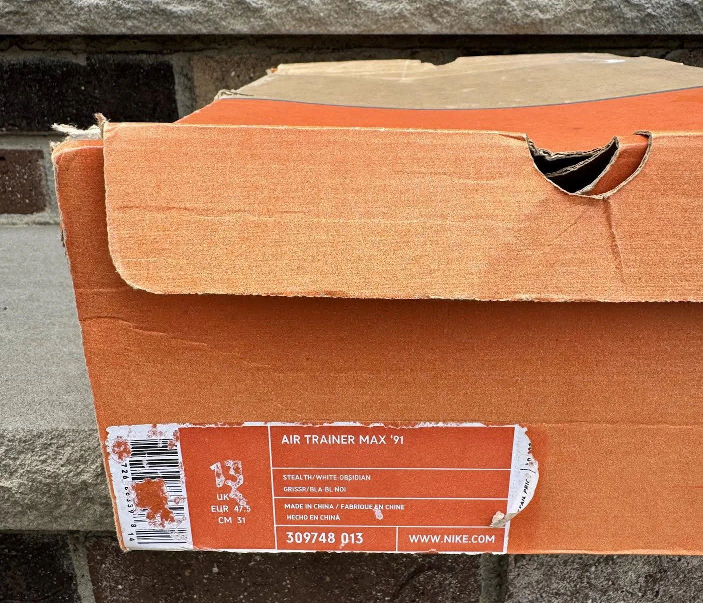 Nike Air Trainer Max '91 Stealth / White Obsidian (Size 13) DS 